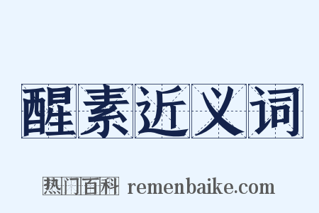 醒素近义词是什么意思的图片